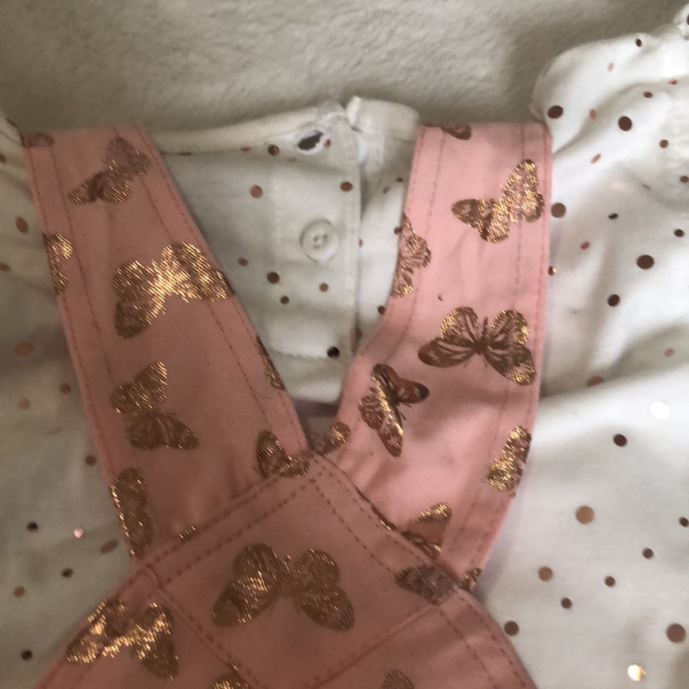 NWT girls two piece overall set - Picture 6 of 6